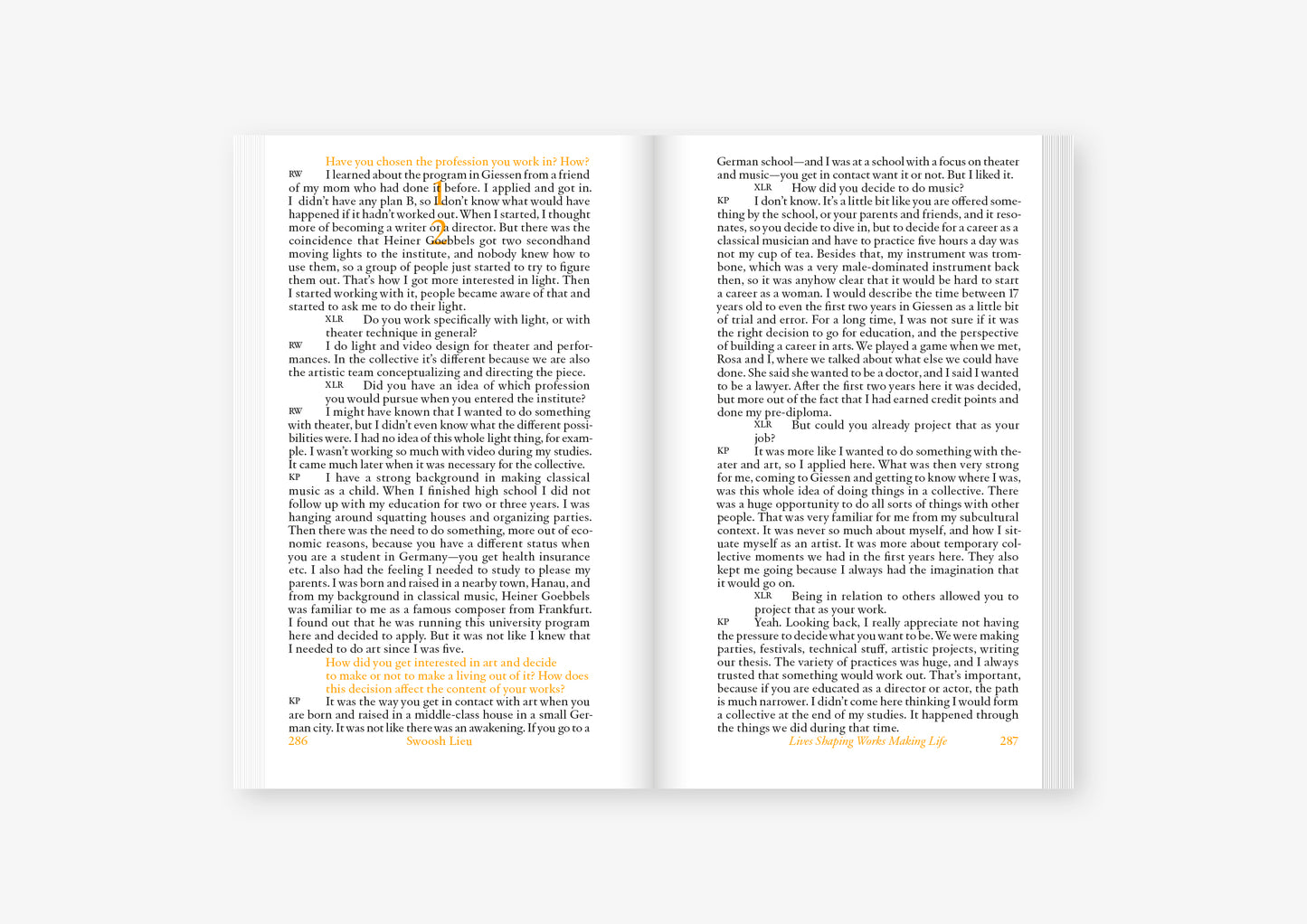 Lives Shaping Works Making Life