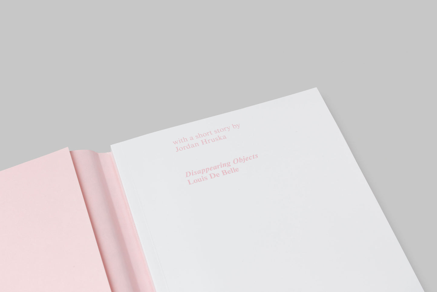 Disappearing Objects — Louis De Belle