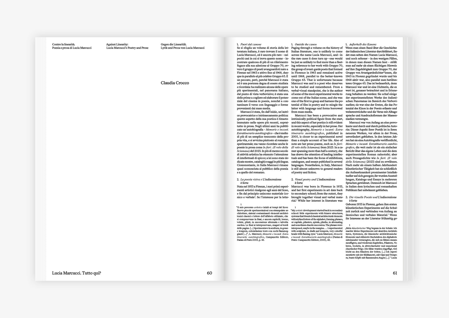 Lucia Marcucci. Tutto qui?