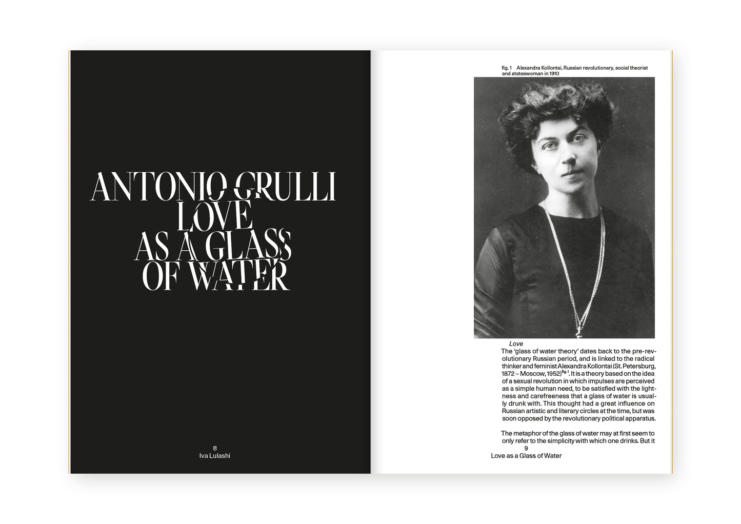 Iva Lulashi. Love as a Glass of Water