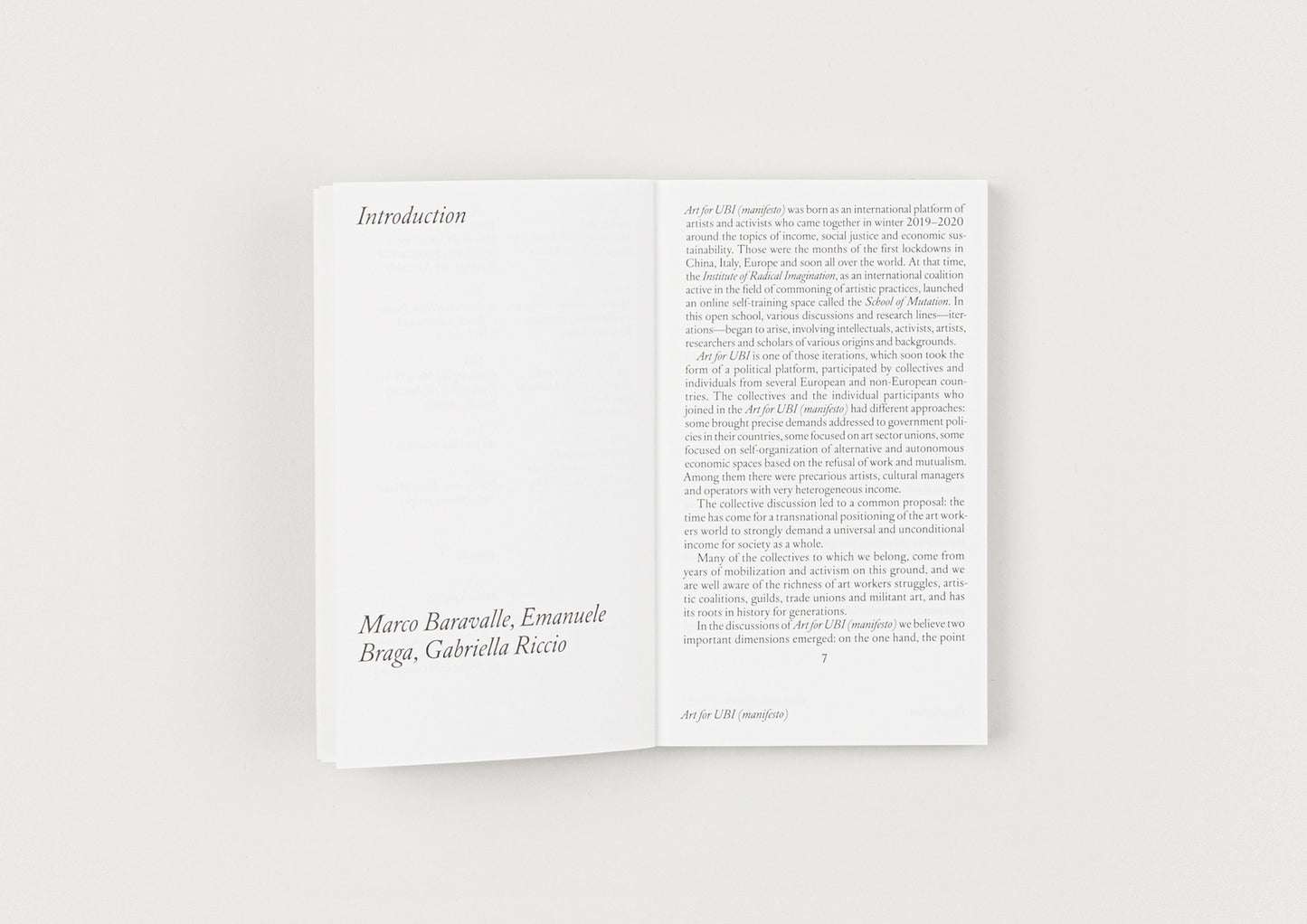 Art for UBI (manifesto)