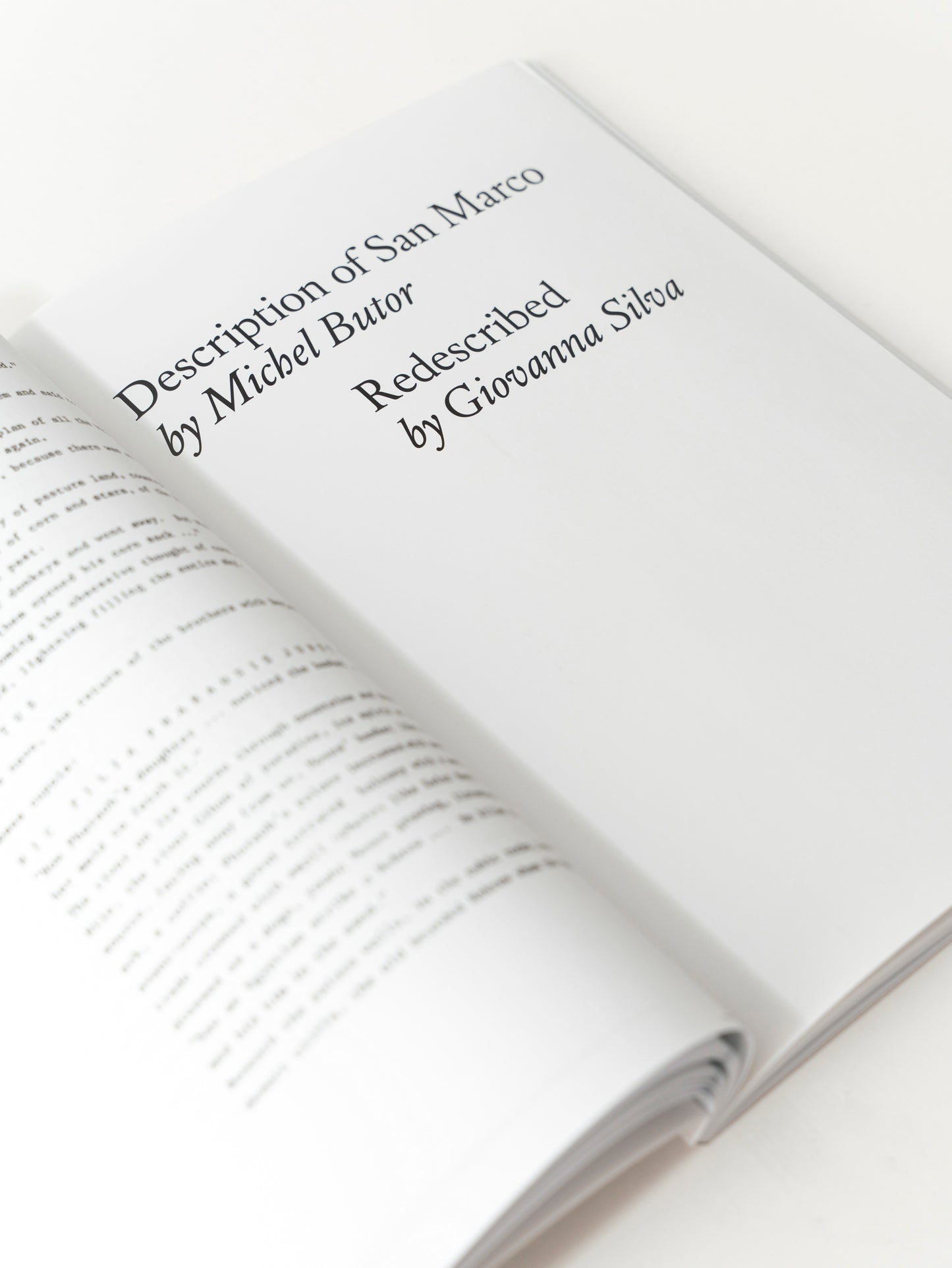 Description of San Marco by Michel Butor Redescribed by Giovanna Silva